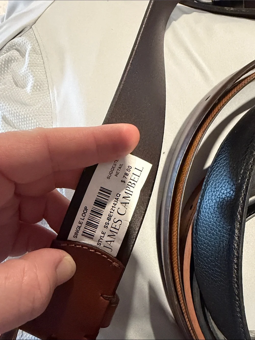 James Campbell Mens Belt NWT